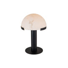 Holmes Table Lamp Matt Black Base & Marble Shade by Liang & Eimil