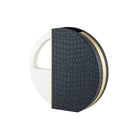 Kalahari Crocodile Leather & Brass Vase by Liang & Eimil