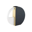 Kalahari Crocodile Leather & Brass Vase by Liang & Eimil