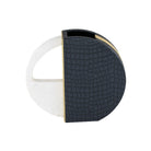 Kalahari Crocodile Leather & Brass Vase by Liang & Eimil