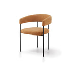Katania Lander Ochre Linen Fabric Dining Chair by Liang & Eimil