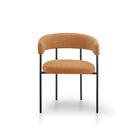 Katania Lander Ochre Linen Fabric Dining Chair by Liang & Eimil
