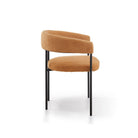 Katania Lander Ochre Linen Fabric Dining Chair by Liang & Eimil
