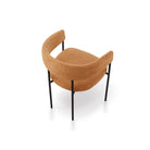 Katania Lander Ochre Linen Fabric Dining Chair by Liang & Eimil