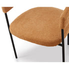 Katania Lander Ochre Linen Fabric Dining Chair by Liang & Eimil