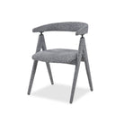 Kelly Dining Chair Speckle Grey Fabric Upholstery by Liang & Eimil