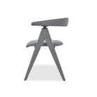 Kelly Dining Chair Speckle Grey Fabric Upholstery by Liang & Eimil