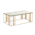 Lafayette Coffee Table Polished Brass Frame & Glass Top by Liang & Eimil