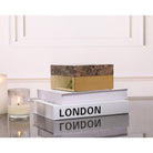 Lina Coffee & Gold Marble Storage Box by Liang & Eimil