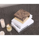 Lina Coffee & Gold Marble Storage Box by Liang & Eimil