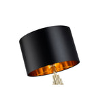 Linden Table Lamp Black Shade & Polished Brass Base by Liang & Eimil