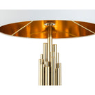Linden Table Lamp White Shade & Polished Brass Base by Liang & Eimil