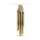 Linden Table Lamp White Shade & Polished Brass Base by Liang & Eimil