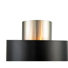Logan Wall Light Satin Nickel & Matt Black Shade by Liang & Eimil