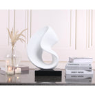 Lorenzo Black & White Abstract Sculpture by Liang & Eimil
