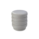 Lou Limestone Velvet Stool by Liang & Eimil