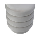 Lou Limestone Velvet Stool by Liang & Eimil
