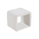 Mahak Boucle Sand Fabric Stool by Liang & Eimil