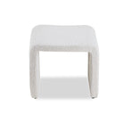 Mahak Boucle Sand Fabric Stool by Liang & Eimil