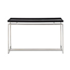 Malcom Black Ash Veneer & Stainless Steel Console Table by Liang & Eimil