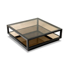 Mali Coffee Table Antique Bronze & Tinted Glass Top by Liang & Eimil