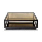 Mali Coffee Table Antique Bronze & Tinted Glass Top by Liang & Eimil