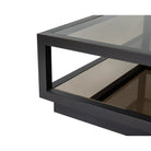 Mali Coffee Table Antique Bronze & Tinted Glass Top by Liang & Eimil