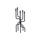Maman White & Black Steel Candle Holder by Liang & Eimil
