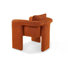 Bloom Lander Rust Chenille Fabric Occasional Chair by Liang & Eimil