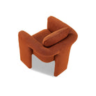 Bloom Lander Rust Chenille Fabric Occasional Chair by Liang & Eimil