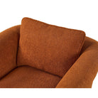 Bloom Lander Rust Chenille Fabric Occasional Chair by Liang & Eimil