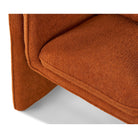 Bloom Lander Rust Chenille Fabric Occasional Chair by Liang & Eimil