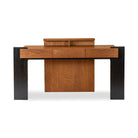 Bugano Brown & Black Ash Wood Desk by Liang & Eimil
