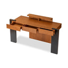 Bugano Brown & Black Ash Wood Desk by Liang & Eimil