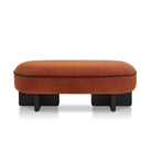 Larson Lander Chenille Rust Fabric Long Bench Seat by Liang & Eimil