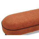 Larson Lander Chenille Rust Fabric Long Bench Seat by Liang & Eimil