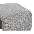 Mahak Low Foot Stool Emporio Pattern Fabric Upholstery by Liang & Eimil