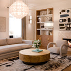 Aldo Coffee Table Matt Black Base & Aris Hairline Bronze Top by Liang & Eimil