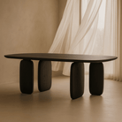 Underline Black Oak Dining Table by Tommy Franks