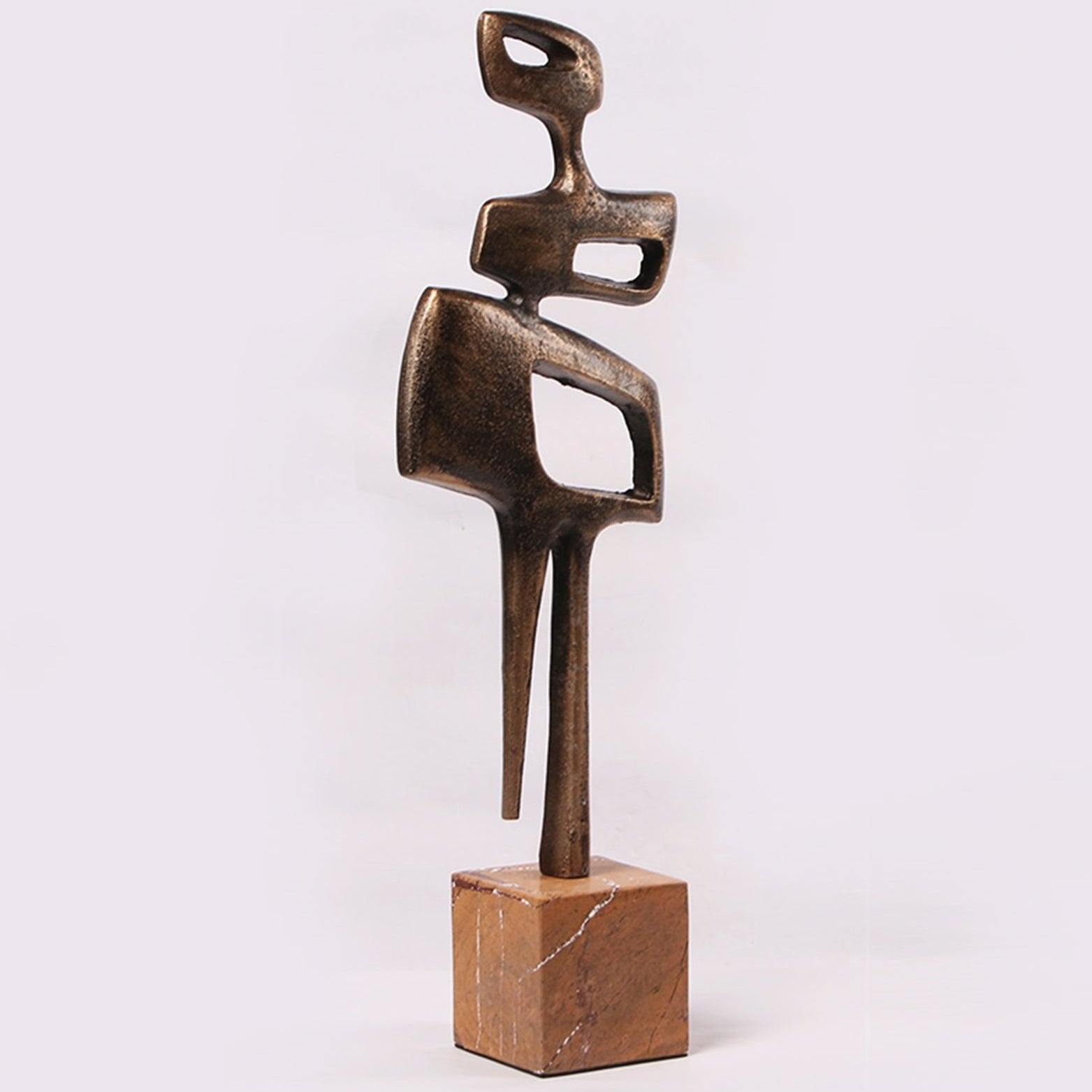 Thalassa Golden Bronze & Marble Sculpture by Liang & Eimil