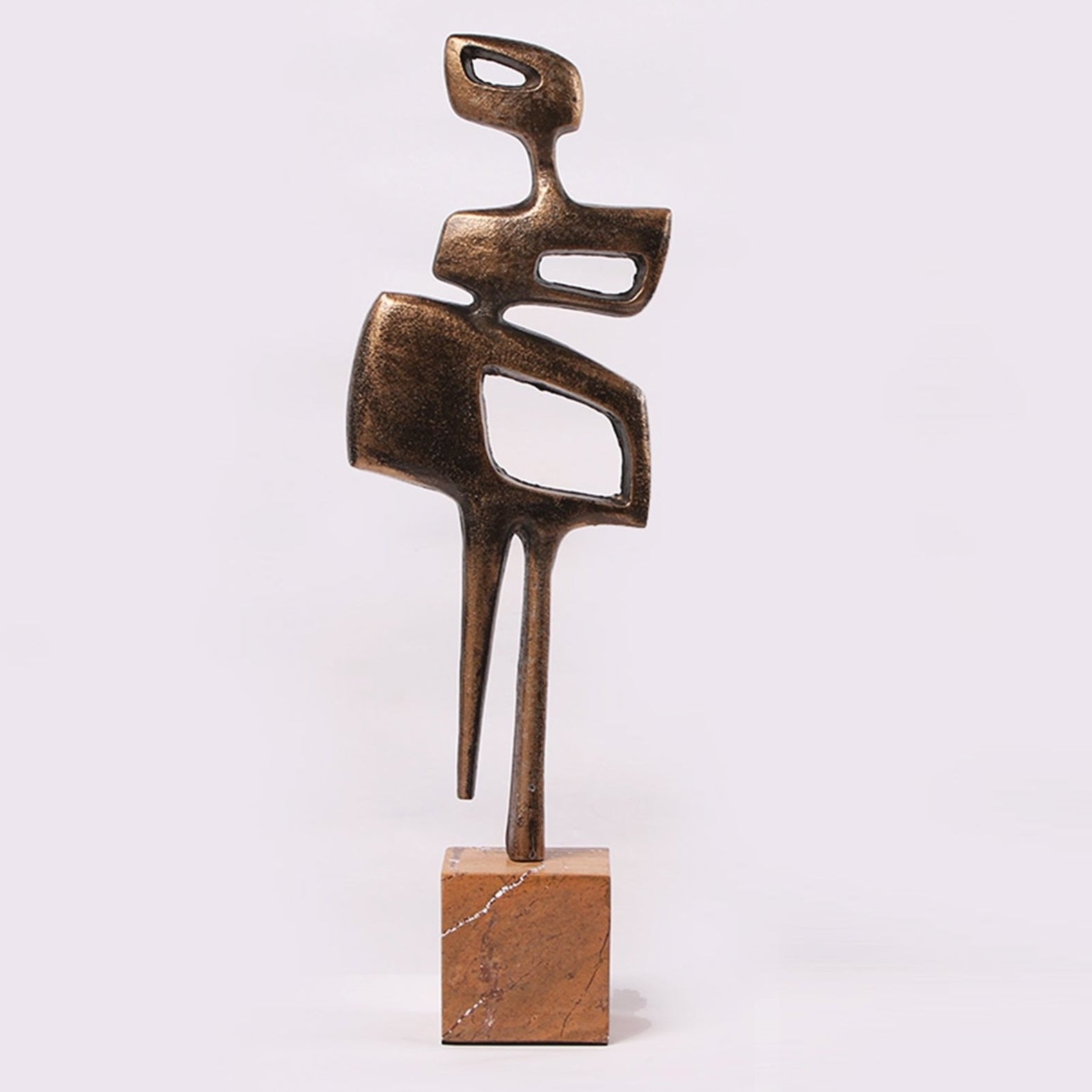 Thalassa Golden Bronze & Marble Sculpture by Liang & Eimil