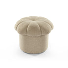 Capela Foot Stool Sand Lis Fabric Upholstery by Liang & Eimil