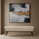 Gold Storm Oil Painting by Tommy Franks