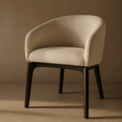 Lucille Natural Fabric Dining Armchair by Tommy Franks