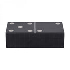 Chollerford Black Inlay Dominoes Box by Libra Interiors