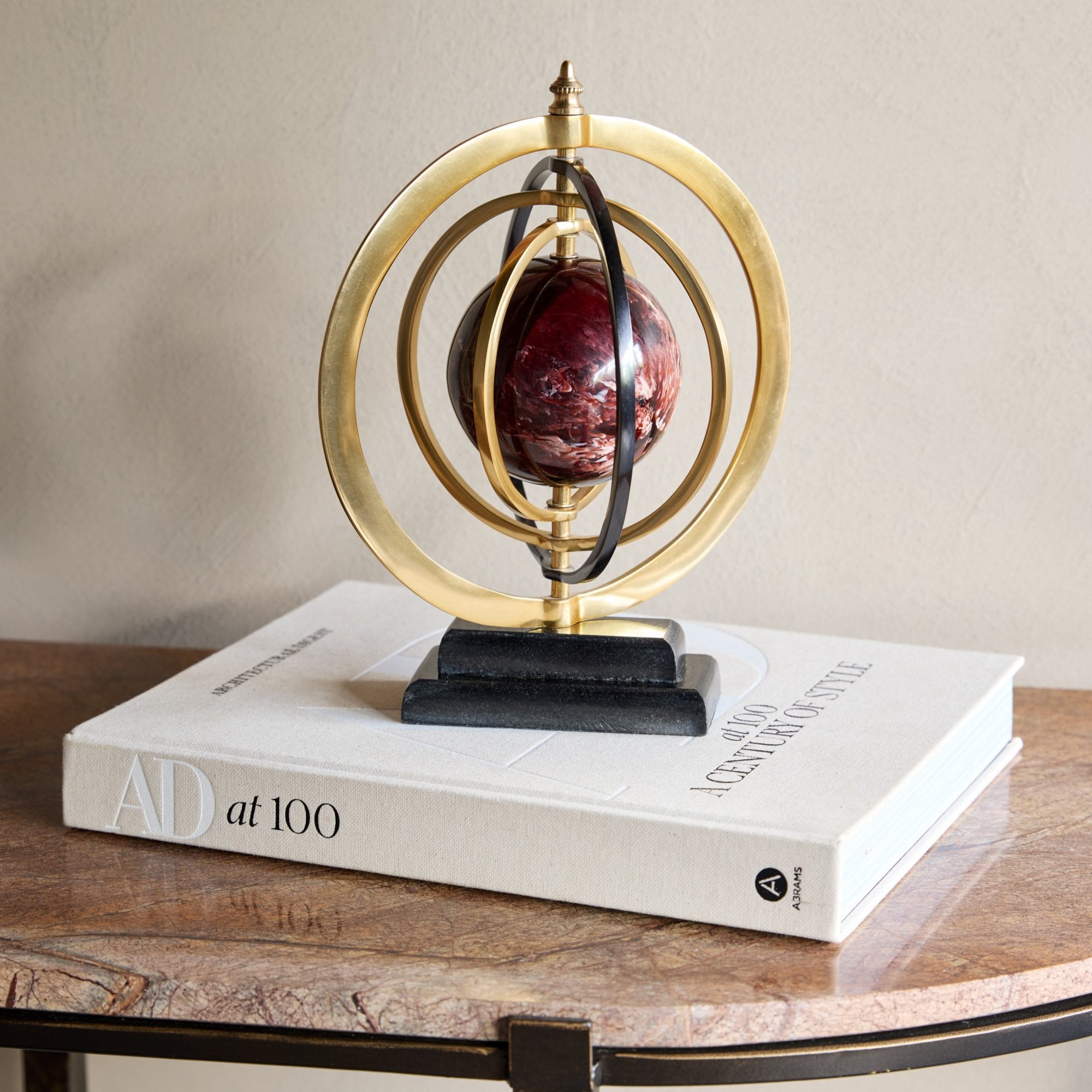 Kingsley Armillary with Marble Globe by Libra Interiors