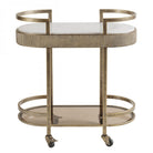 Belvedere Aged Gold Drinks Trolley by Libra Interiors