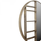 Belvedere Aged Gold Shelving Mirror Large by Libra Interiors