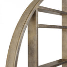 Belvedere Aged Gold Shelving Mirror Large by Libra Interiors