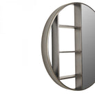 Belvedere Black Shelving Mirror Small by Libra Interiors